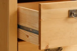OTTO home Schreibtisch »Konrad« aus zertifiziertem Massivholz, mit Schubladen, Breite 129 cm