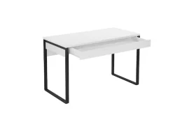 OTTO home Schreibtisch »Moid, Computertisch im modernen Design,« Breite 120/140/160 cm, mit Metallbeinen & Schublade