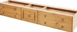 OTTO home Schubkasten »Hugo, Bettkastenmodul mit 3 Schubladen für eine Bettseite« für das gleichnamige Massivholzbett, massive Kiefer, FSC®