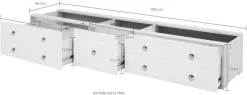 OTTO home Schubkasten »Hugo, Bettkastenmodul mit 3 Schubladen für eine Bettseite« für das gleichnamige Massivholzbett, massive Kiefer, FSC®