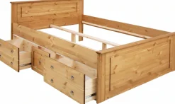 OTTO home Schubkasten »Hugo, Bettkastenmodul mit 3 Schubladen für eine Bettseite« für das gleichnamige Massivholzbett, massive Kiefer, FSC®