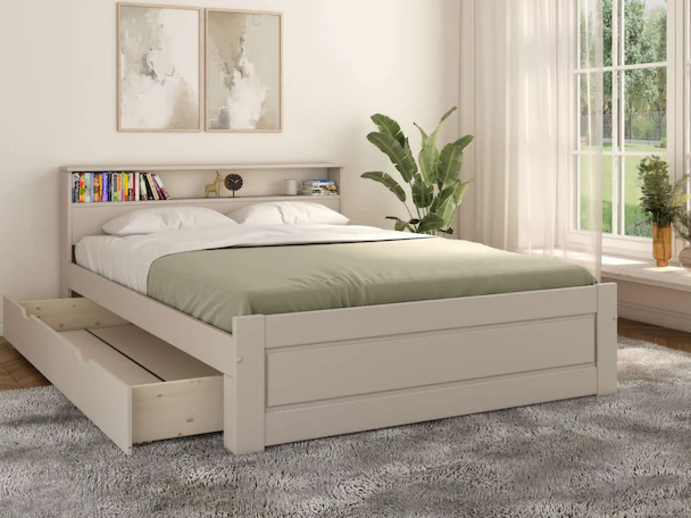 OTTO home Schubkasten »KERO« passend zum Massivholzbett 'KERO', Breite 192 cm