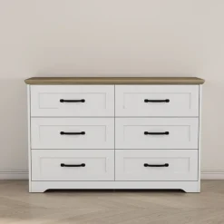 OTTO home Schubkastenkommode »Emmilia Sideboard Schubladenschrank Wäscheschrank im Landhaus Design« Scandi Design mit 6 Schubladen für viel Stauraum im Schlafzimmer,Schrankkommode in hochwertiger Qualität