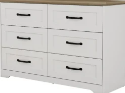OTTO home Schubkastenkommode »Emmilia Sideboard Schubladenschrank Wäscheschrank im Landhaus Design« Scandi Design mit 6 Schubladen für viel Stauraum im Schlafzimmer,Schrankkommode in hochwertiger Qualität