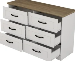 OTTO home Schubkastenkommode »Emmilia Sideboard Schubladenschrank Wäscheschrank im Landhaus Design« Scandi Design mit 6 Schubladen für viel Stauraum im Schlafzimmer,Schrankkommode in hochwertiger Qualität