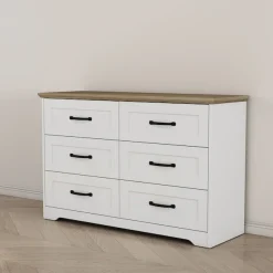 OTTO home Schubkastenkommode »Emmilia Sideboard Schubladenschrank Wäscheschrank im Landhaus Design« Scandi Design mit 6 Schubladen für viel Stauraum im Schlafzimmer,Schrankkommode in hochwertiger Qualität