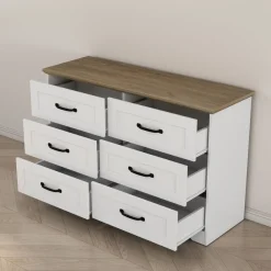 OTTO home Schubkastenkommode »Emmilia Sideboard Schubladenschrank Wäscheschrank im Landhaus Design« Scandi Design mit 6 Schubladen für viel Stauraum im Schlafzimmer,Schrankkommode in hochwertiger Qualität