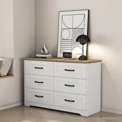 OTTO home Schubkastenkommode »Emmilia Sideboard Schubladenschrank Wäscheschrank im Landhaus Design« Scandi Design mit 6 Schubladen für viel Stauraum im Schlafzimmer,Schrankkommode in hochwertiger Qualität
