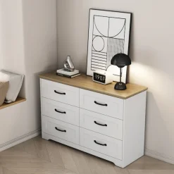 OTTO home Schubkastenkommode »Emmilia Sideboard Schubladenschrank Wäscheschrank im Landhaus Design« Scandi Design mit 6 Schubladen für viel Stauraum im Schlafzimmer,Schrankkommode in hochwertiger Qualität