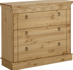 OTTO home Schubkastenkommode »Indra« aus massiver Kiefer, mit 3 Schubladen, Breite: 100 cm