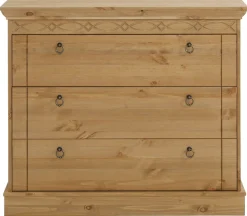 OTTO home Schubkastenkommode »Indra« aus massiver Kiefer, mit 3 Schubladen, Breite: 100 cm