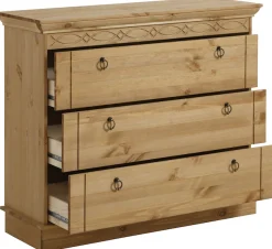 OTTO home Schubkastenkommode »Indra« aus massiver Kiefer, mit 3 Schubladen, Breite: 100 cm