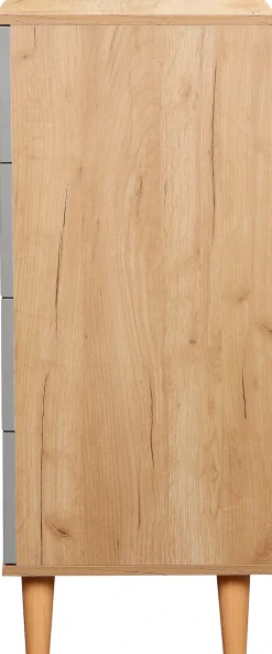 OTTO home Schubkastenkommode »Lund Schlafzimmerschrank Wäscheschrank mit hochglänzenden Fronten« Kommode mit 4 Schubladen für viel Stauraum,Schlafzimmerkommode Bestseller im skandinavischem Design