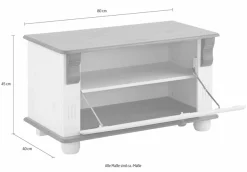 OTTO home Schuhbank »Adele« Breite 80 cm, Sitzhöhe 45 cm, aus massiver Kiefer, FSC®