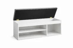 OTTO home Schuhbank »Schuchschrank 100,Schuhregal, Schuhtruhe, Schuhkommode, Sitzbank« Inkl. bequemem Sitzkissen mit Stauraum darunter