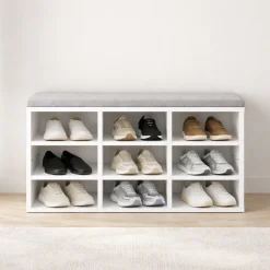 OTTO home Schuhbank »Schuchschrank 80,Schuhregal, Schuhtruhe, Schuhkommode, Sitzbank« mit bequemer, abnehmbarer Sitzauflage