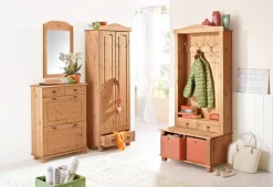 OTTO home Schuhkommode »Finca« aus massivem Kiefernholz, Höhe 100 cm