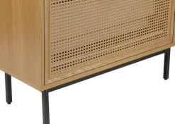 OTTO home Schuhschrank »Feines« aus massiver Esche, Metallgestell mit Pulverbeschichtung, Breite 80 cm