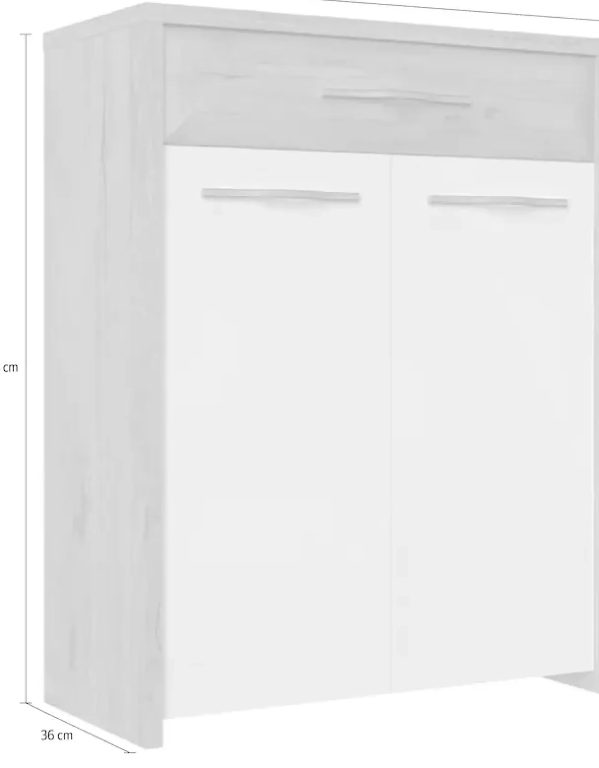 OTTO home Schuhschrank »Gala« hochwertig UV lackiert, Soft-Close-Funktion, Breite 78cm, Höhe 99cm