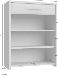 OTTO home Schuhschrank »Gala« hochwertig UV lackiert, Soft-Close-Funktion, Breite 78cm, Höhe 99cm