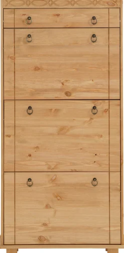OTTO home Schuhschrank »Indra« aus massiver Kiefer, FSC®, Breite 70 cm, Platz für ca. 9 Paar Schuhe