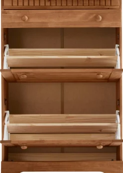 OTTO home Schuhschrank »Lisa« mit 1 Schubkasten und 2 Klappen, Höhe 105 cm, Breite 75 cm