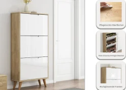 OTTO home Schuhschrank »Lund« FSC-zertifiziertem Holz, ABS-Kanten, Breite 62 cm
