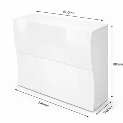 OTTO home Schuhschrank »Luxor 2, Schuhregal, Schuhkommode, Höhe 81 cm« UV-lackiert, Hochglanz, grifflos, 2-türig