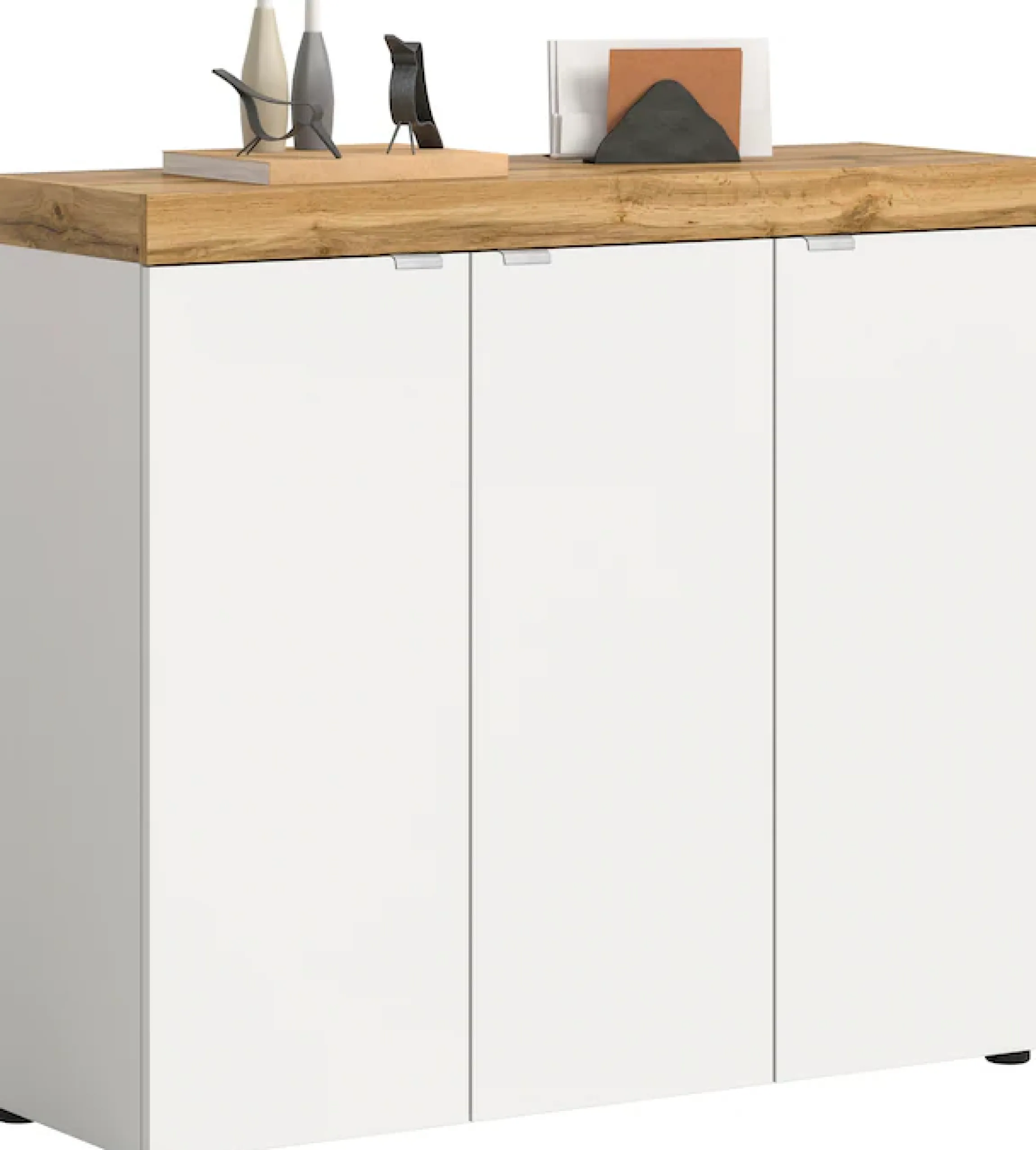 OTTO home Schuhschrank »MAMBO II, Breite 115 cm, 3 Türen, 10 Einlegeböden« 1 Stk. tlg. Schuhschrank, Schuhkommode, Flur, Diele