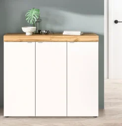 OTTO home Schuhschrank »MAMBO II, Breite 115 cm, 3 Türen, 10 Einlegeböden« 1 Stk. tlg. Schuhschrank, Schuhkommode, Flur, Diele