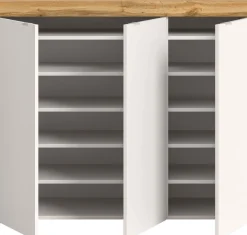 OTTO home Schuhschrank »MAMBO II, Breite 115 cm, 3 Türen, 10 Einlegeböden« 1 Stk. tlg. Schuhschrank, Schuhkommode, Flur, Diele