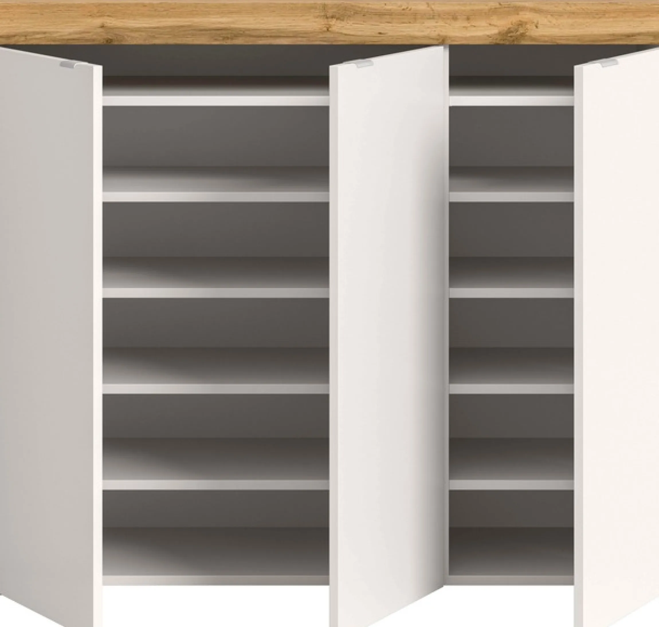 OTTO home Schuhschrank »MAMBO II, Breite 115 cm, 3 Türen, 10 Einlegeböden« 1 Stk. tlg. Schuhschrank, Schuhkommode, Flur, Diele