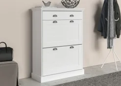 OTTO home Schuhschrank »Motala« mit 2 Klappen u. 1 Schublade, Platz für 12-14 paar Schuhe, Höhe 105 cm