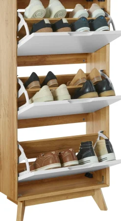 OTTO home Schuhschrank »Pandrup« mit 3 Klappen, ca. 5 Paar Schuhe pro Klappe, Höhe 125 cm