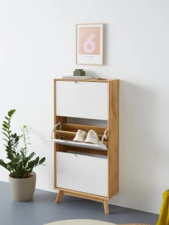 OTTO home Schuhschrank »Pandrup« mit 3 Klappen, ca. 5 Paar Schuhe pro Klappe, Höhe 125 cm