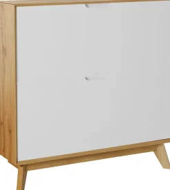 OTTO home Schuhschrank »Pandrup« mit 2 Klappen, ca. 8 Paar Schuhe pro Klappe, Höhe 90 cm