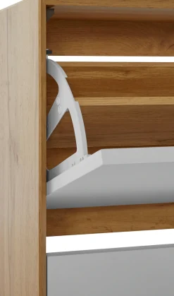 OTTO home Schuhschrank »Pandrup« mit 2 Klappen, ca. 8 Paar Schuhe pro Klappe, Höhe 90 cm