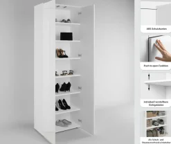 OTTO home Schuhschrank »Paris« 2-türiger griffloser geräumiger Schuhschrank mit einer Höhe von 200 cm