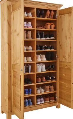 OTTO home Schuhschrank »Rauna« aus massiver Kiefer, viel Stauraum
