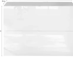 OTTO home Schuhschrank »SMILE Breite 104 cm, 2 Klappen, komplett Weiß Hochglanz lackiert,« Schuhkipper hängend o. stehend montierbar, 4 Fächer, Metallgriffe