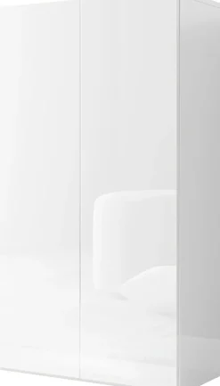 OTTO home Schuhschrank »SMILE Breite 63 cm, Höhe 114 cm, Schuhregal mit 5 Ebenen,« Schuhkommode in Weiss Hochglanz Lack
