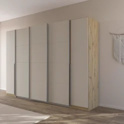 OTTO home Schwebetürenschrank »Dreh-/Schwebetürenschrank Kleiderschrank Familie, Agordo« im angesagten Mix aus Dreh- und Schwebetüren,B/H/T 301x210X62cm viele Farben verfügbar TOPSELLER Made in GERMANY