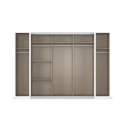 OTTO home Schwebetürenschrank »Dreh-/Schwebetürenschrank Kleiderschrank Familie, Agordo« im angesagten Mix aus Dreh- und Schwebetüren,B/H/T 301x210X62cm viele Farben verfügbar TOPSELLER Made in GERMANY
