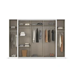OTTO home Schwebetürenschrank »Dreh-/Schwebetürenschrank Kleiderschrank Familie, Agordo« im angesagten Mix aus Dreh- und Schwebetüren,B/H/T 301x210X62cm viele Farben verfügbar TOPSELLER Made in GERMANY