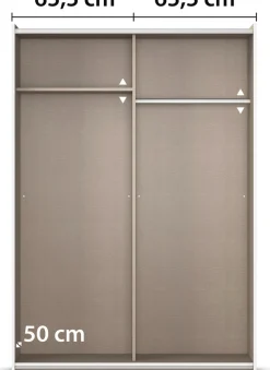 OTTO home Schwebetürenschrank »PAULLY Schlafzimmerschrank GarderobePreiskracher« Kleiderschrank Breite 131 cm Bestseller MADE IN GERMANY
