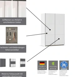 OTTO home Schwebetürenschrank »PAULLY Schlafzimmerschrank GarderobePreiskracher« Kleiderschrank Breite 131 cm Bestseller MADE IN GERMANY