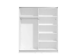 OTTO home Schwebetürenschrank »Sierra klassischer Kleiderschrank Wäscheschrank 179 oder 217cm breit« mit kompletter Inneneinteilung, FSC®-zertifizierter Holzwerkstoff
