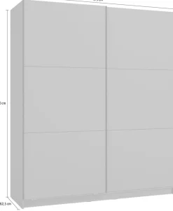OTTO home Schwebetürenschrank »Sierra klassischer Kleiderschrank Wäscheschrank 179 oder 217cm breit« mit kompletter Inneneinteilung, FSC®-zertifizierter Holzwerkstoff