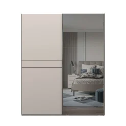 OTTO home Schwebetürenschrank »Opera Kleiderschrank, Schlafzimmerschrank, Garderobe, Schrank« UV lackiert, Soft Close Funktion, Spiegel, Höhenverstellbare Füße