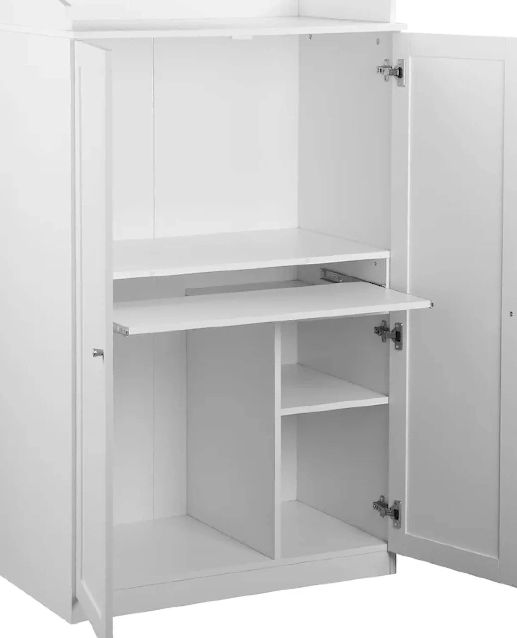 OTTO home Sekretär »Aalborg« PC-Schrank im Landhaus-Stil, Tastaturauszug, Stauraum, 80x134,5 cm